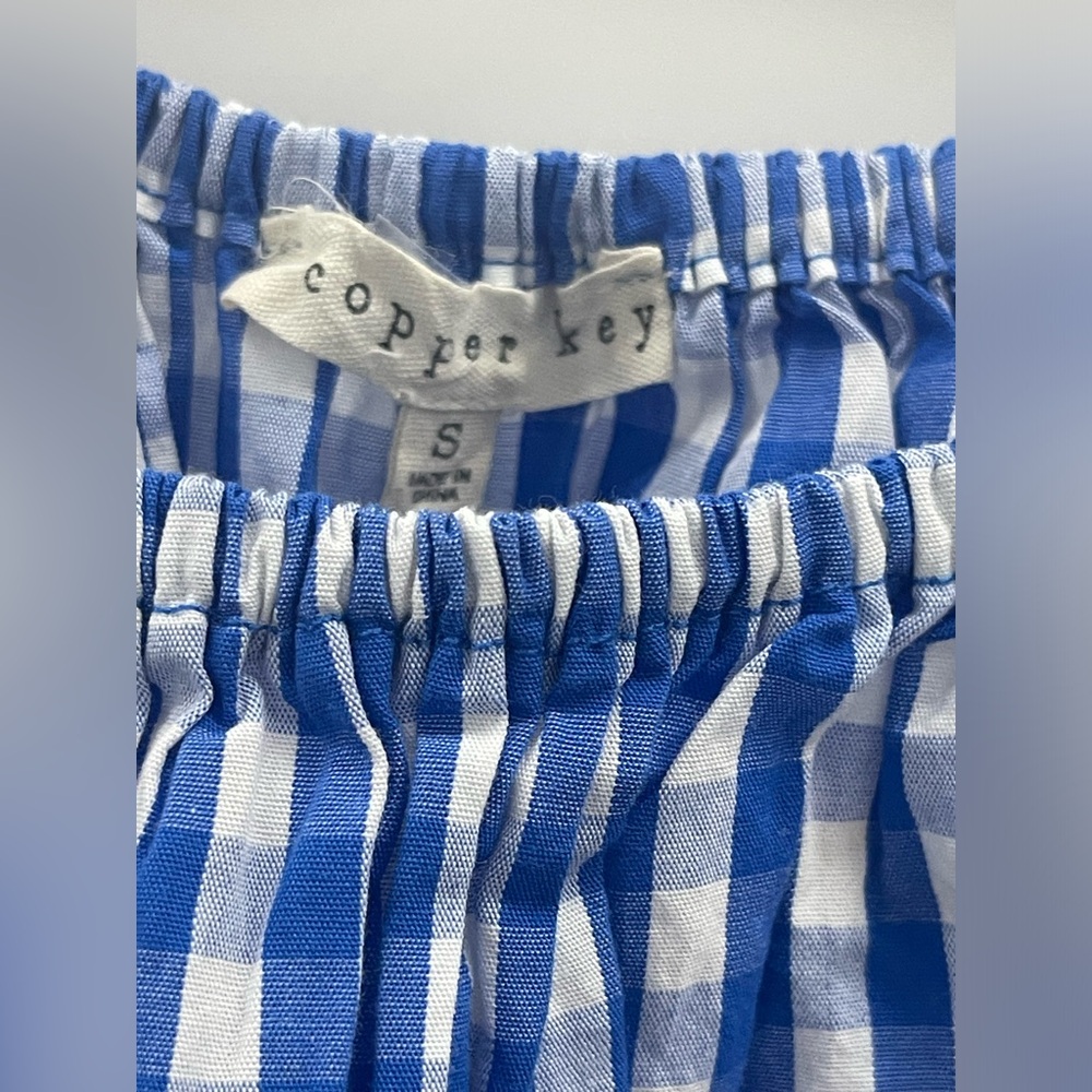 Copper Key Matching Set Blue & White Gingham - Picture 5 of 16